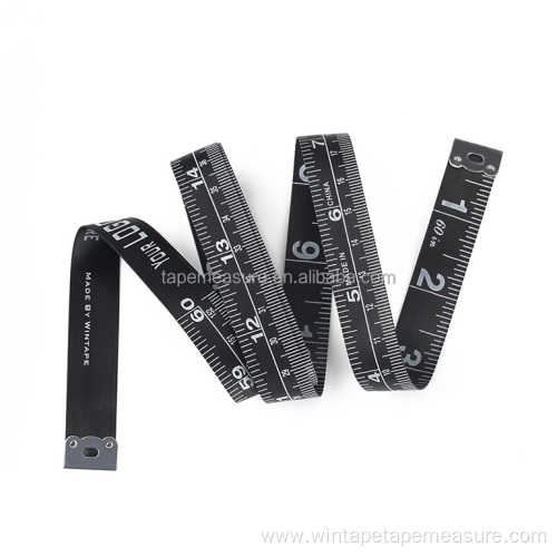 60" Black PVC Sewing Measuring Tape